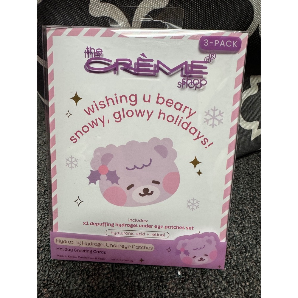 The Creme Shop Hydrating Hydrogel Undereye Patches 3-Pack Holiday Greeting Cards